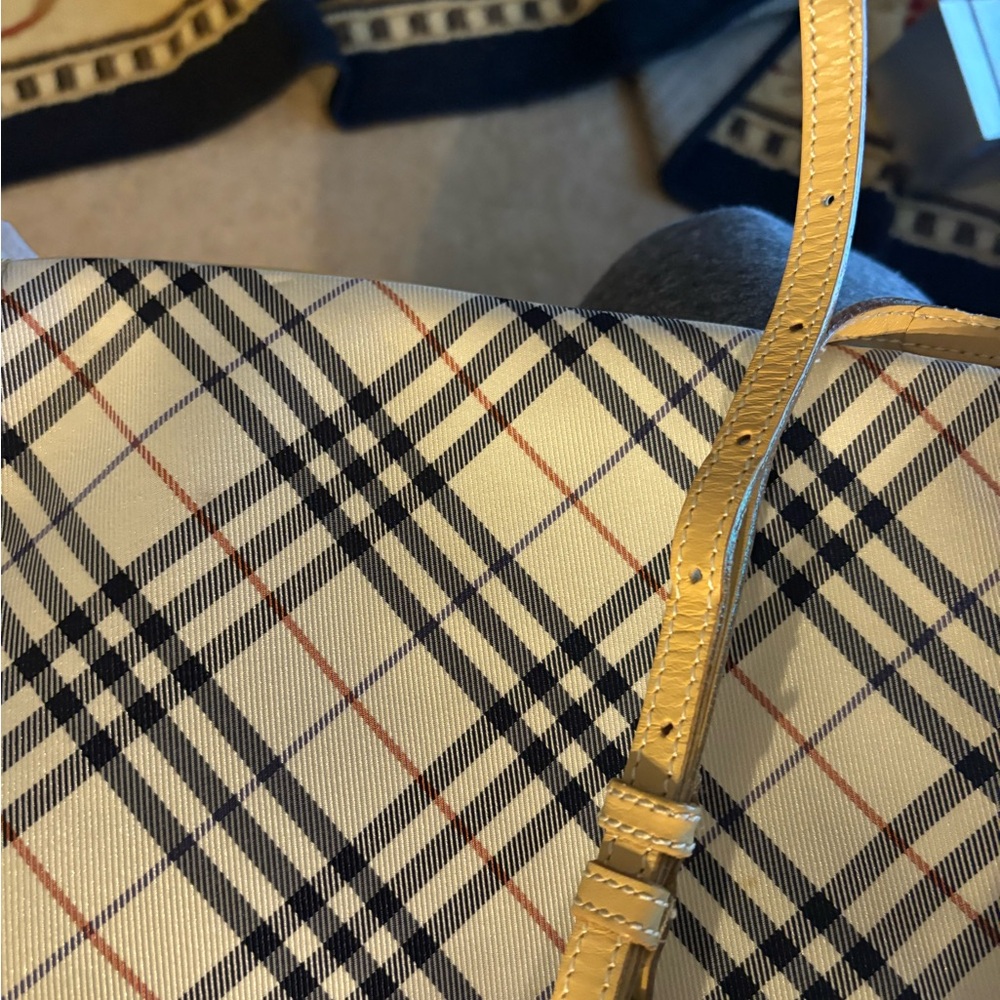 Burberry‎ Tan and Blue Check Shoulder project - Picture 9 of 16